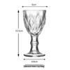 Vintage Embossed Red Wine Goblet