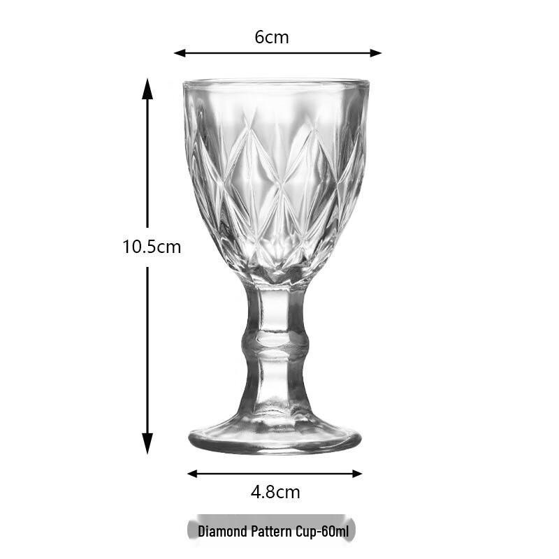 Винтажный тисненый бокал для красного вина