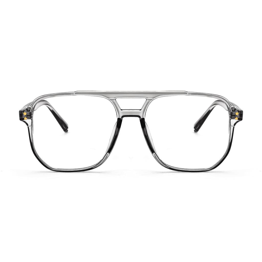 Karsaer Women Blue Light Blocking Glasses Fake Nerd Clear Square Computer Lightweight Pilot Glasses Frame Oversized E1062