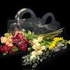 3 Pieces Waterproof Flower Wrapping Handbag with Handle Flower Gift Box  Festivals Event