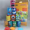 Iron Kids Bean Bag Toss Game Set With 10 Cans And 3 Sandbags For Parent Child Play