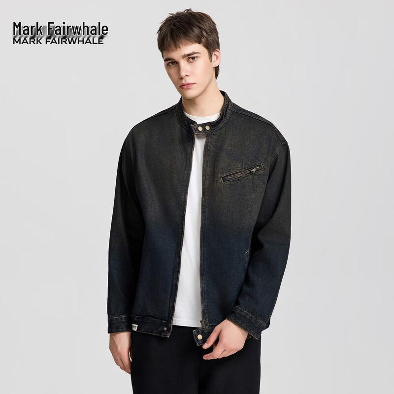 

Mark Fairwhale Men s Retro Washed Denim Work Jacket XL