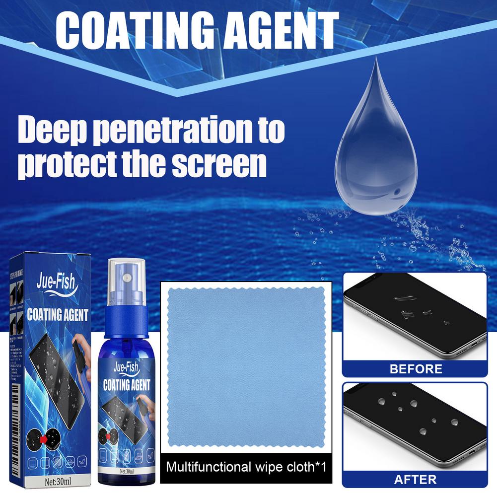 Screen Cleaning Agent Ipad Monitor Cleaner Anti Fingerprint Nano Coating Polish Protect Film Prevent Scratch Phone Glass Spray