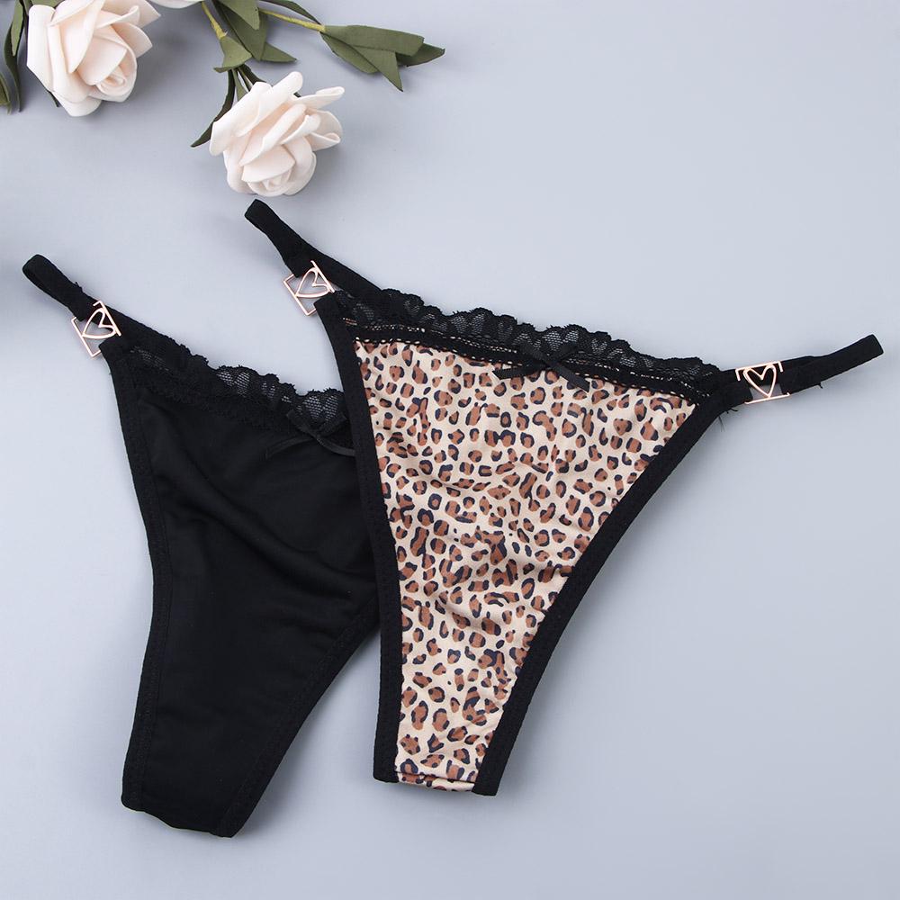 Trendy Underpants Law Waist Bow Thin Belt Lace Korean Underwear Briefs Women Panties G-String Thong