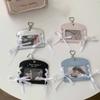 DIY PU Photocard Holder Ribbon Bus Card Holder Cute Balletcore  Photocard Holder  School
