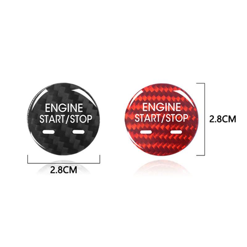 For Cadillac XTS XT5 CT6 SRX CTS ESCALADE CT6 PLUG IN Accessories Carbon Fiber Sticker Interior Car Engine Start