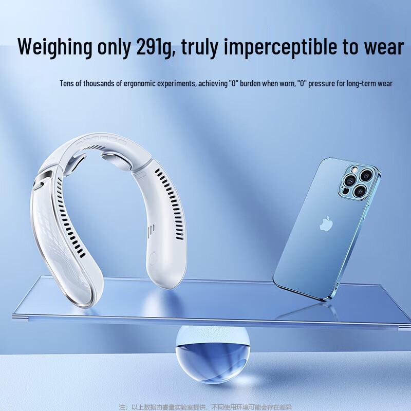 Remax Portable Bladeless Neck Fan with Ice Ceramic Cooling