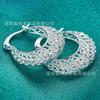 925 Sterling Silver Jewelry with Fashionable Openwork Earrings