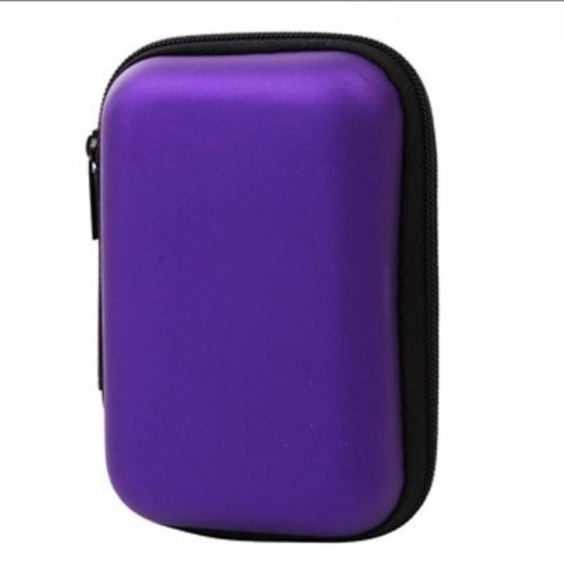 

Большая удобная сумка для наушников из EVA, многофункциональный бокс для хранения кабелей для передачи данных, универсальная сумка для хранения Bluetooth-наушников фиолетовый
