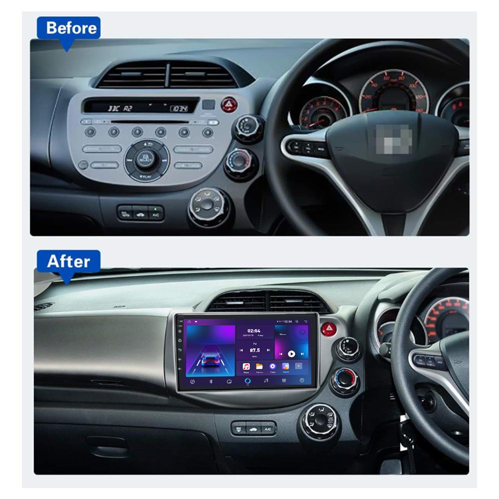 Android Car-Play Car Radio For Honda Fit Jazz 2007-2013 Multimedia Player Head Unit Stereo GPS Navigation BT WIFI,2+64GB