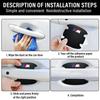 4P/Set Car Door Handle Anti-scratch Sticker Carbon Fibre For BMW 320i 325i 320Li 325Li 330Li X7 X3 X4 X5 X6 E39 E60 E61 F10