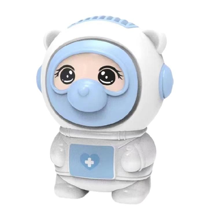 Miniature Desk Fan Cute Bear Handheld Fan 2Speed, Suitable for Cooling Fan
