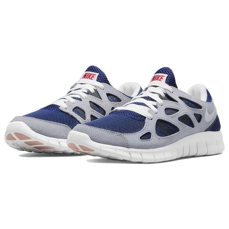 Nike Free Run 2 Midnight Navy Wolf Grey Men Sneakers Blue Black Summit-White 537732-407