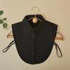 Fashion Organza Crystal Beaded Detachable Shirt Collar Women Dress Blouse Decoration Accessories False Collar