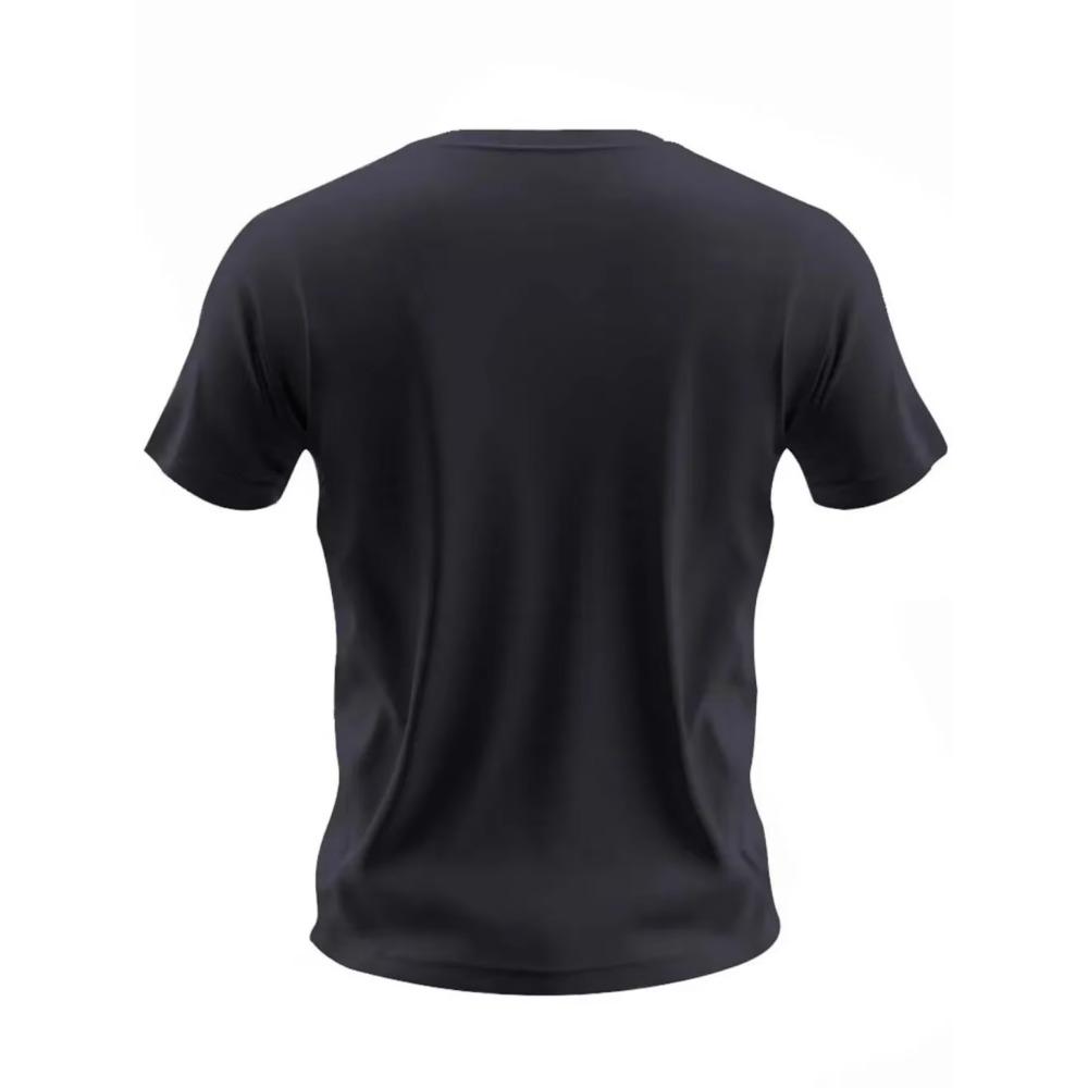 New summer men's casual loose plus size T-shirt with graphic print sporty and comfortable round neck short sleeved shirt since 1