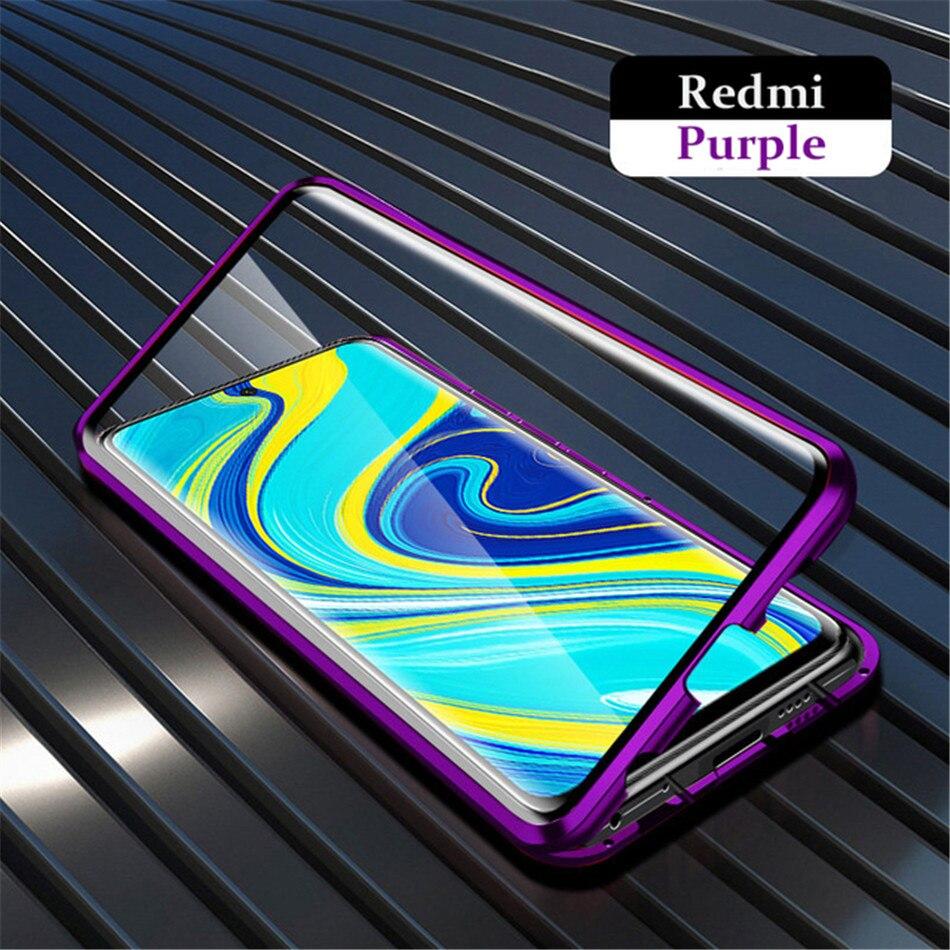 

Двусторонний стеклянный магнитный металлический чехол для телефона для Xiaomi Redmi Note12 Pro 5g Note 9s 9 8 7 Pro 8T POCO X3 Pro X5 F3 F5pro противоударный защитный чехол redmi note12 pro 5g