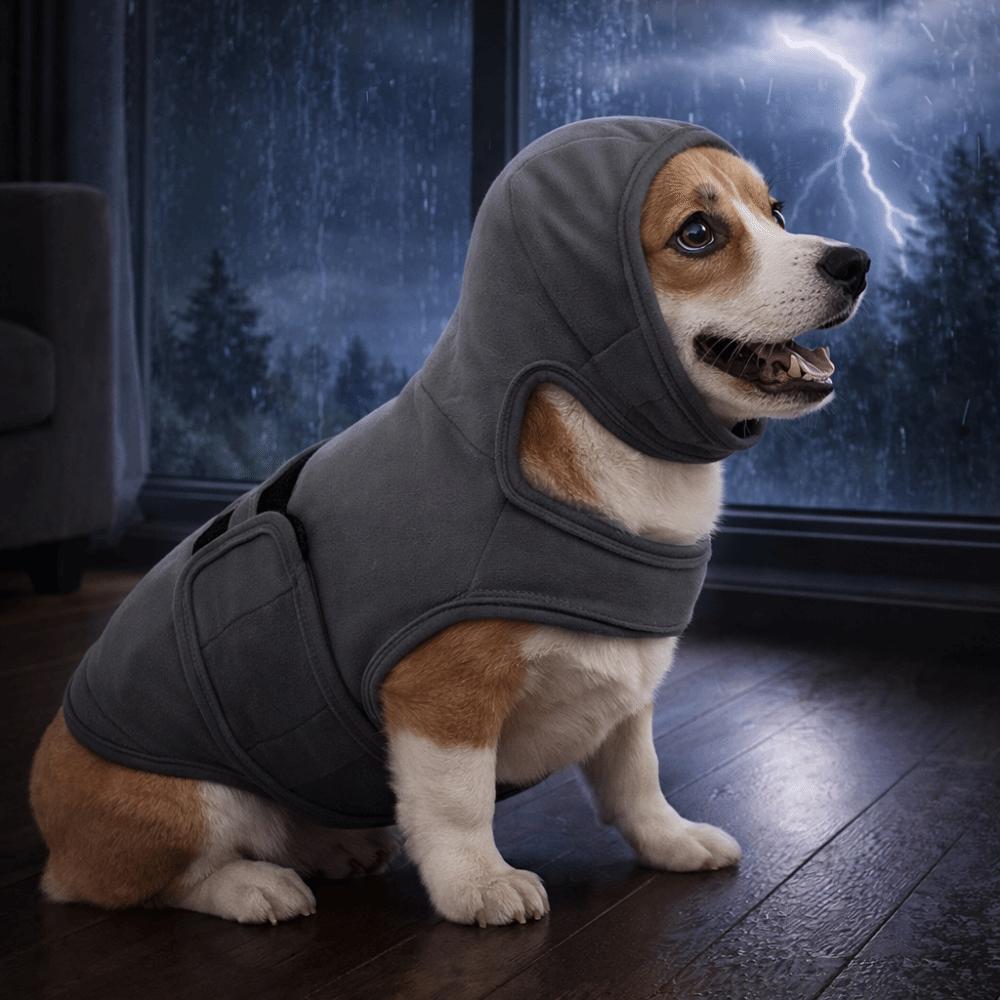 Reflective Strips Dog Soothing Clothing Elastic Dog Emotion Calming Vest  Medium Large Dog