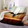 Warrior Flannel Blanket Throw Blanket Soft Warm Sofa Bed Camping Car Home Decor Unique Christmas Gift C9302614