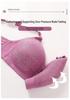 CrossD Plus Size Jacquard Wire-Free Mother's Bra - Elegant Back Support, Sizes 46-52