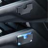 Car Sun Visor Ticket Clip ID Bank Card Storage Holder Auto Dashboard Organizer Black Plastic Mount for Daily Driving Commuting