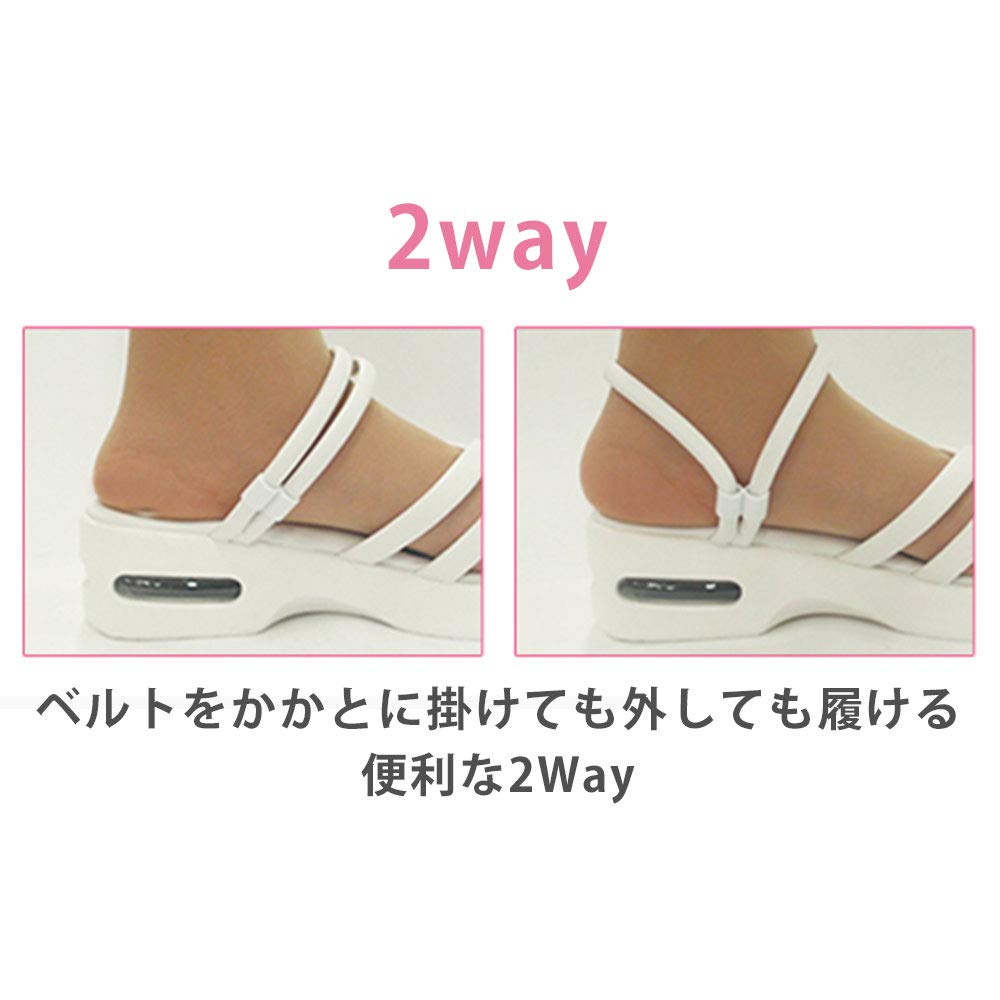 Nursery Air 149213A Multi-Strap 2-Way Sandals, Medical, Nurse, Sandals, Women's, Medium, Black,