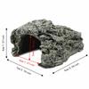 Resin Reptile Hiding Habitat Wide Flat Top Aquarium Hide Decoration Turtle Basking Cave  Turtles