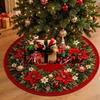 Large Size Christmas Tree Mat Round Xmas Tree Foot Cover Snowman Christmas Tree Skirts  Indoor