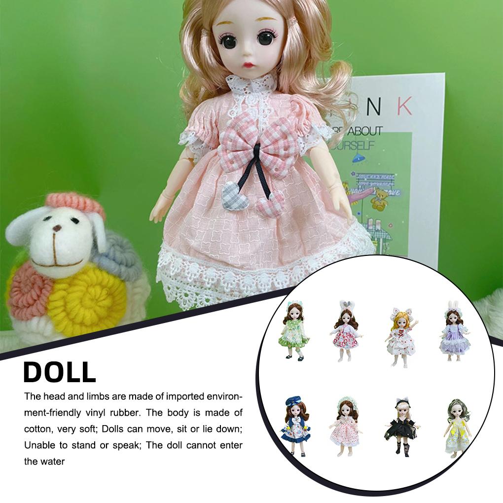 Dolls with Headwear Cute 3D Chinese Style Full Set 1/6 Ball-jointed Doll Costume Girls Play House Anime Toys Children Gift