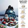 1pc Santa Claus, Polar Bear Blanket Lightweight Flannel Throw for Sofa Bed Travel Camping Livingroom Office Couch Chair