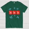 Chemical Element Christmas Ho Ho Ho Cotton Summer Casual Cool Loose T-Shirt