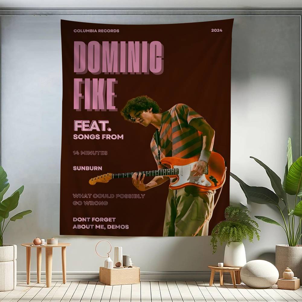 Pop-Sänger Dominic Fike Hippie Wandbehang Wandteppiche Bohemian Wandteppiche Mandala INS Heimdekoration
