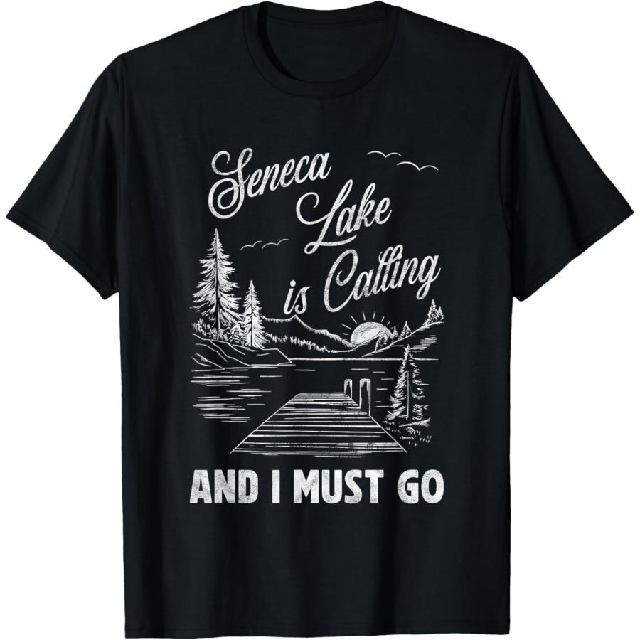 

Винтажная футболка Seneca Lake New York Outdoors(1) XXXXXL чёрный