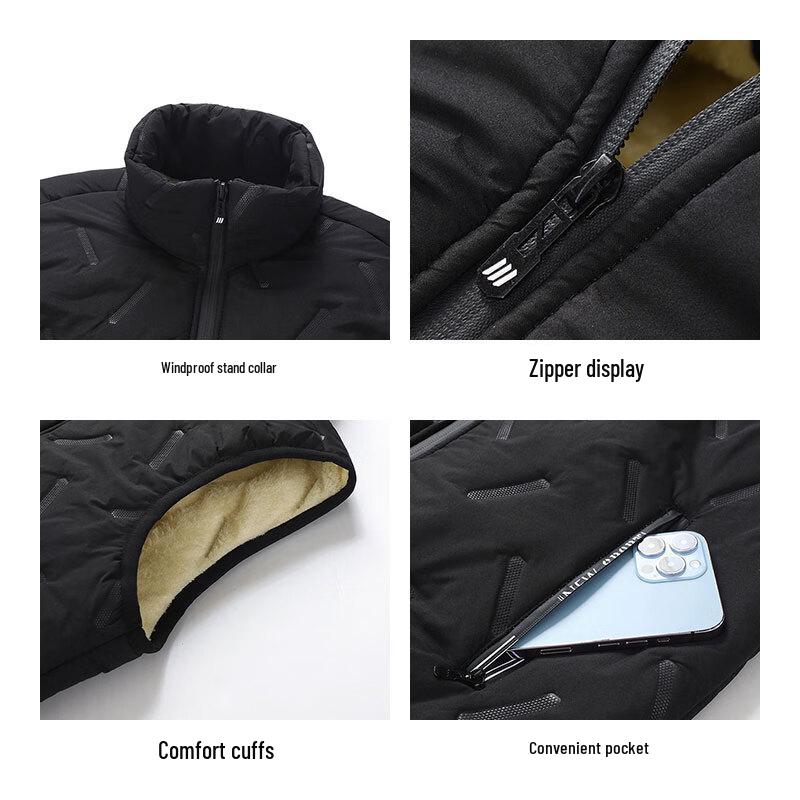 JEANSWEST Men's High-Neck Sleeveless Padded Vest