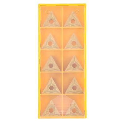 10Pcs Triangular CNC Insert Double Side for Steel Semi Finishing and Roughing