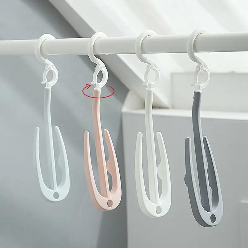 Multifunctional Shoes Drying Hanger Drying Rack Windproof Rotatable Balcony Scarf Necktie Shoe Hanging For Home Storage Organize