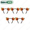 1-20PCS Halloween Funny Hair Bands Cos Pumpkin Headband Headwear Girl Prank Hair Clip Cute Elf Hair Clip Decoration