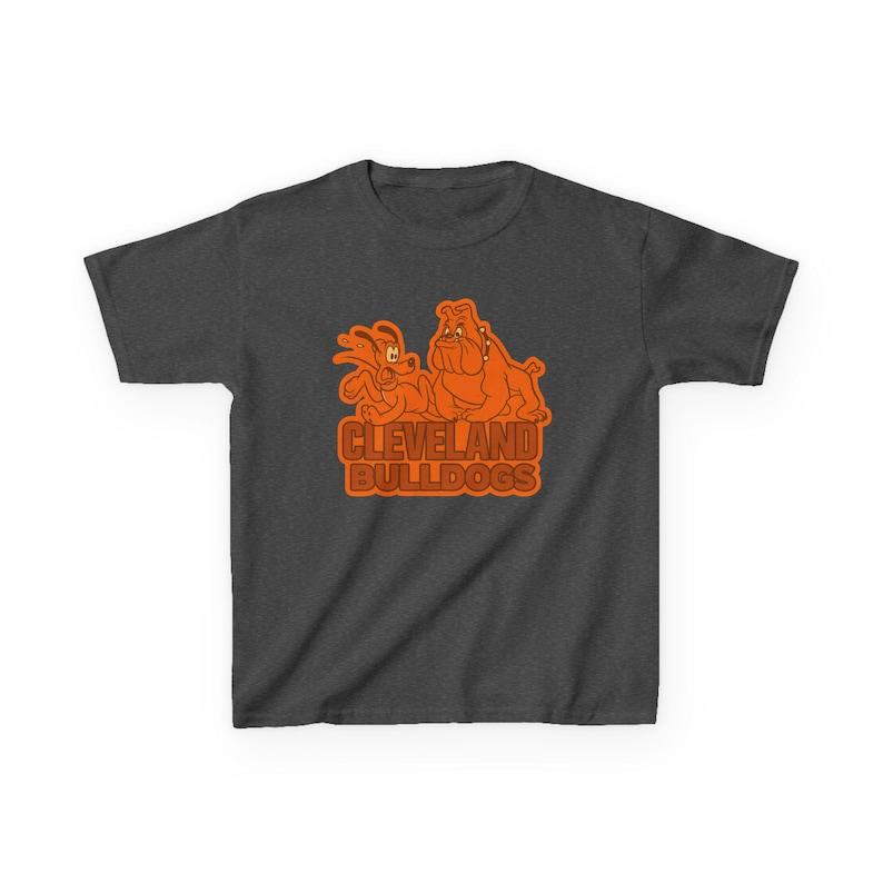 CLEVELAND BULLDOGS Kids Tee - Browns Pro Football Pluto Butch T-Shirt - Disney Parks Disney World Disneyland Trip Cotton Graphic Tee 140