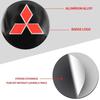 4PC Car Wheel Center Emblem Sticker Hub Cap Badge Decals For Mitsubishi Eclipse Lancer Outlander Pajero ASX Colt I200 Delica Ex rlvc25