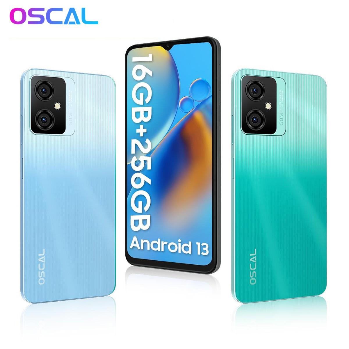 Oscal TIGER 10 Smartphone 8GB + 256GB Octa Core Android 13 50MP Fotocamera 6.6 HD + Schermo 5180mAh Telefono Cellulare Ricarica Veloce Del Telefono