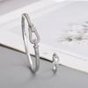 Korean Style Unisex Rhinestone Gold-Plated Copper Bracelet
