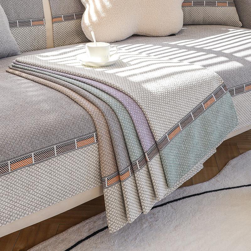 Chenille Sofa Cushion Modern Light Luxury High-End Non-Slip Sofa Back Towel Four Seasons Universal Anti-Scratching Cushion