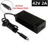 36V 2A Lithium-Batterieladegerät für 42V 2A 10er-Serie Li-Ionen-Akkupack Geräuschloses Ladegerät DC 5.5*2.1MM Stecker 3P GX12 Stecker DC 8MM