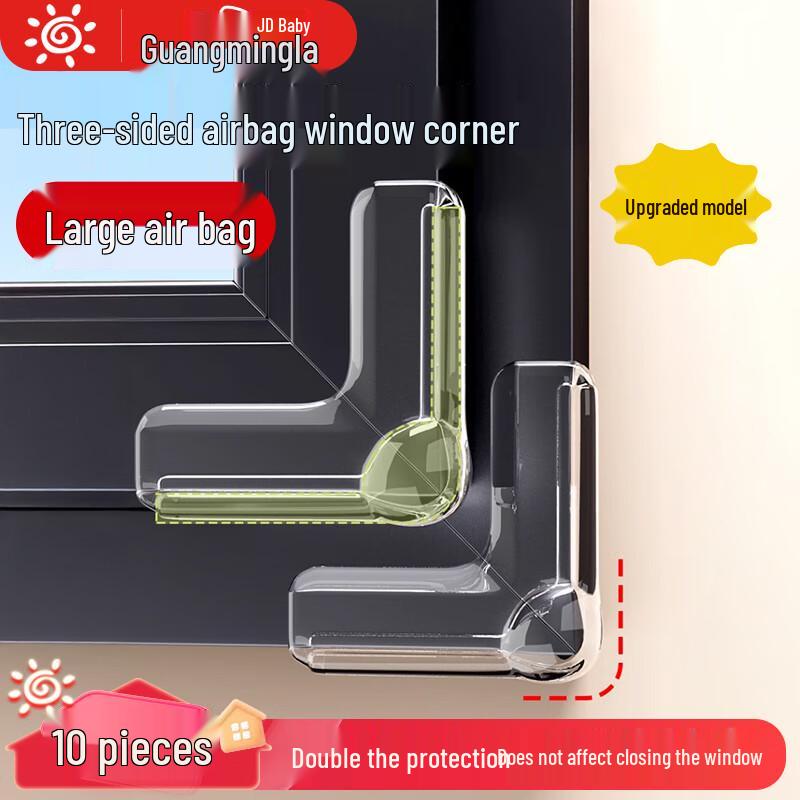 Transparent Airbag Corner Protectors for Windows & Furniture