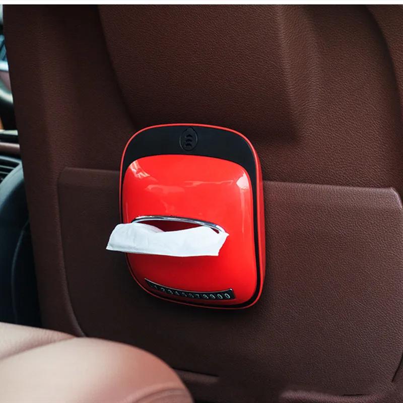 Household Car Tissue Box Functional  Aromatherapy Sun Visor Tissue Box  Accessories Holder Paper Napkin Clip Tissue Paper Box