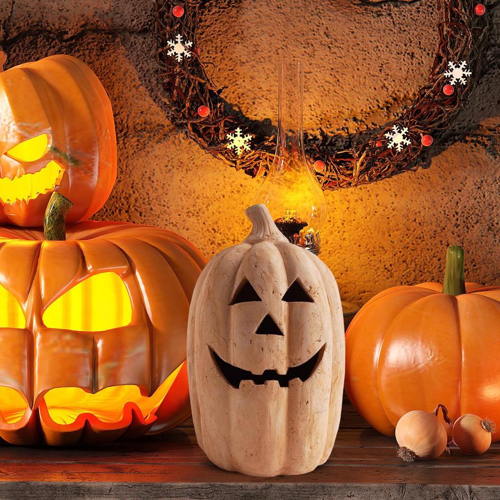 Pumpkin Lantern Decor Halloween Pumpkin Lantern Cute Flameless Lamps For Outdoor Indoor Bedroom Decorating Garden Front Door