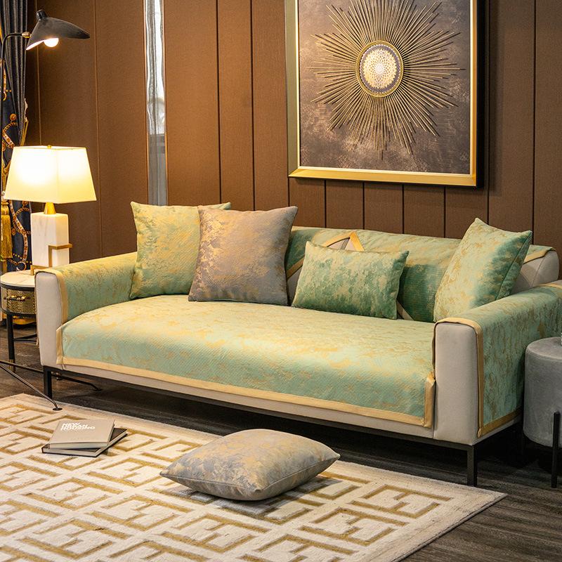 

Легкая роскошная утолщенная молочная ткань, скандинавская простая диванная подушка, универсальный нескользящий чехол для диванной подушки из синели, четыре сезона, ткань 70*70cm