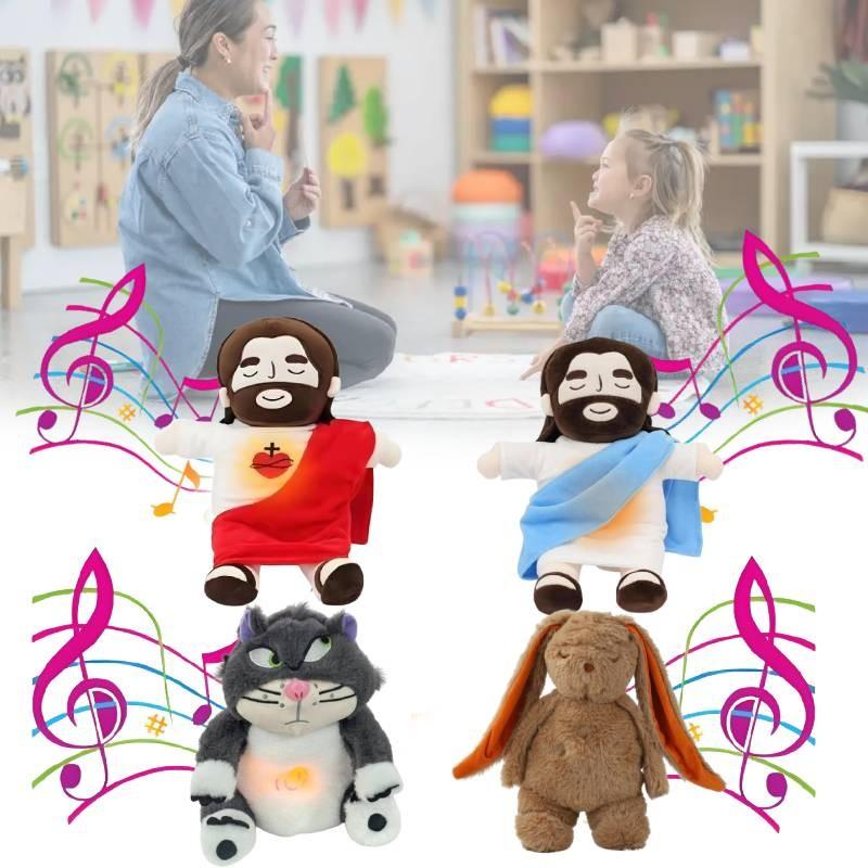 Lucifer Battery Jesus Powered Plush Toy Creatures Breathing Effect Kids Doll