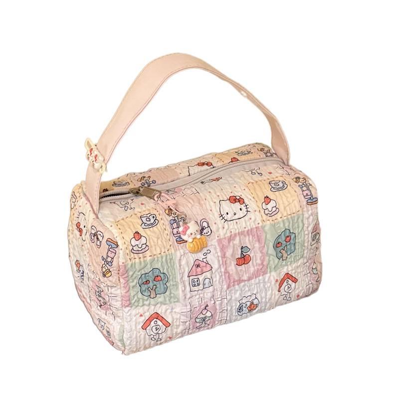 2025 Cartoon Cat Portable Makeup & Toiletries Bag - Large Capacity 3D Travel Organizer