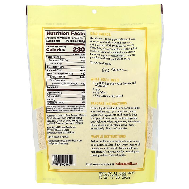 Paleo Pancake & Waffle Mix, 13 Oz (368 G)