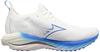 Mizuno Wave Neo Wind Running Shoes, Lightweight, Men's, White/Blue, Size 28.0 Cm, 2E, for Jogging, Marathons, Sports, and Training